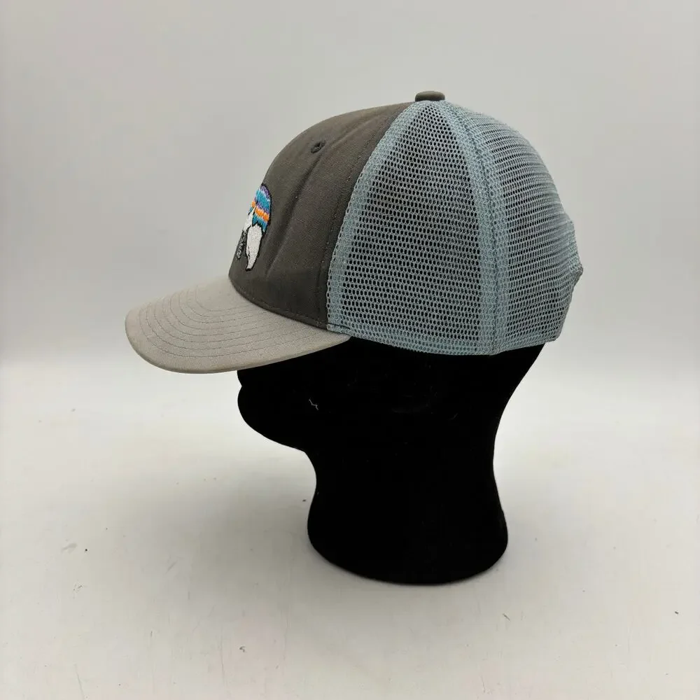 Patagonia Fitz Roy Bear Midcrown Mesh Snapback Trucker Hat Kids Youth Granola